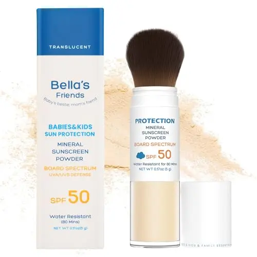 Bellas Friends SPF 50 waterproof mineral powder sunscreen
