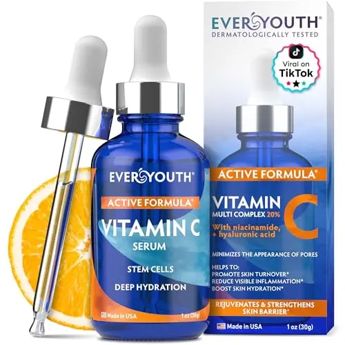 EVERYOUTH Vitamin C Serum with Stem Cells bottle