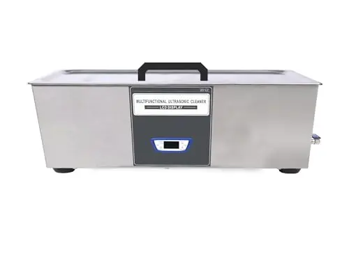CUPVENIENT 30L professional digital ultrasonic cleaner with LED display.