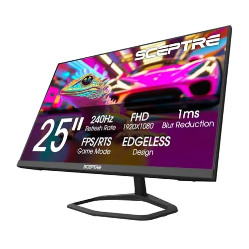 Sceptre 24.5-inch 1080p gaming monitor with 240Hz refresh rate