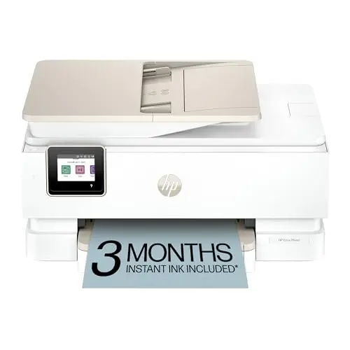 HP Envy Photo 7975 white photo printer with touchscreen