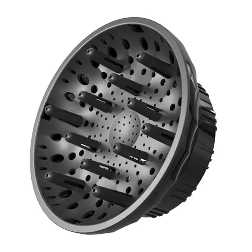 Ludvento black universal ionic hair diffuser attachment
