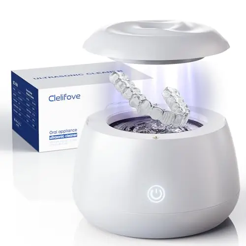 SOUNCRISE TECHNOLOGY white ultrasonic cleaning pod for dental appliances