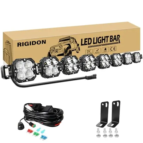 RIGIDON 52-inch straight and curved adjustable LED light bar