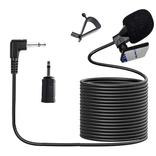 MICMXMO car microphone with long cable and adapter