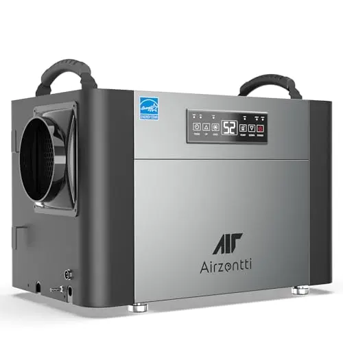 Airzentti 155 pint Energy Star commercial dehumidifier for attic