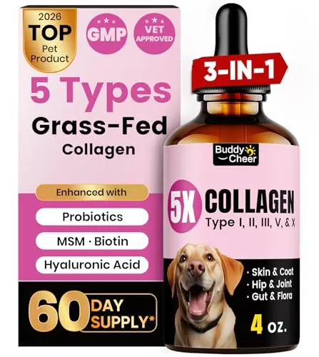 BuddyCheer Premium Collagen for Dogs & Cats liquid bottle