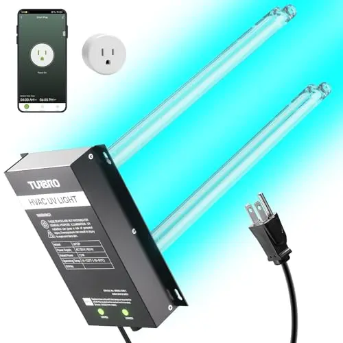 TURBRO 72W UV sanitizer lamp with smart plug for HVAC