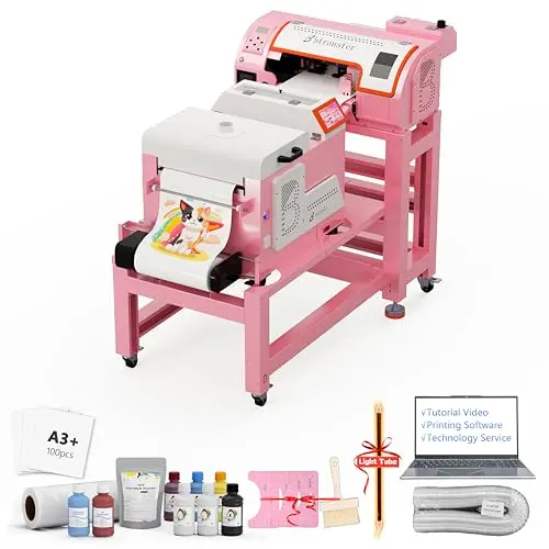 B btransfer M1630 pro DTF printer bundle with touch screen powder shaker and dryer