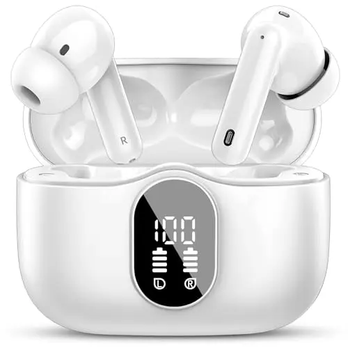 Btootos A90 Pro white wireless earbuds