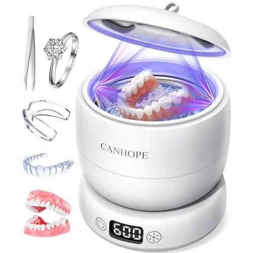 CANHOPE ultrasonic cleaner with detachable top and digital display