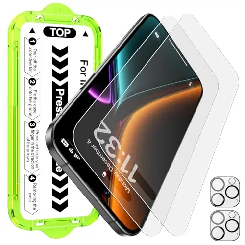Esanik 4-Pack (2 Screen + 2 Camera) Matte Screen Protector for iPhone 16 Pro Max