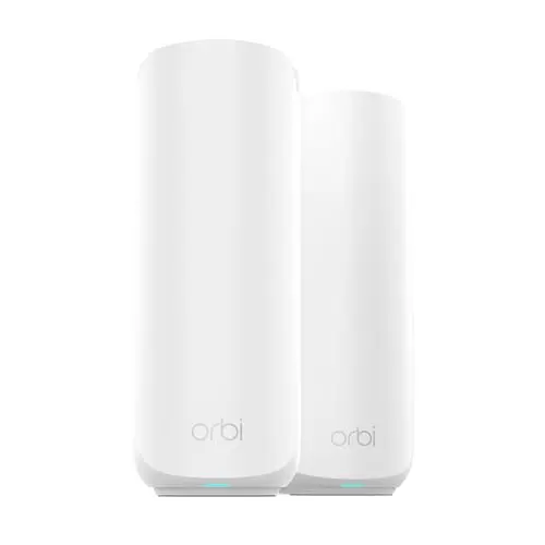 NETGEAR Orbi 360 Series WiFi 7 mesh system with router and one satellite