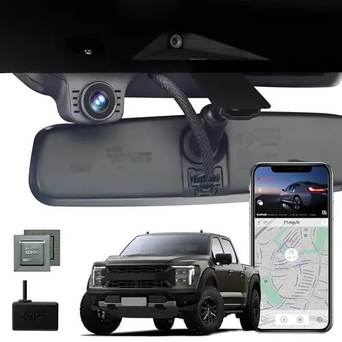 SAPIUM dual dash cam with GPS for Ford F150