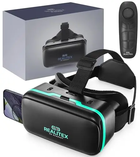 Green REALITEX VR goggles set for beginners