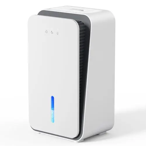 Onsekin Snowy white dehumidifier with built-in aromatherapy diffuser and sleek design