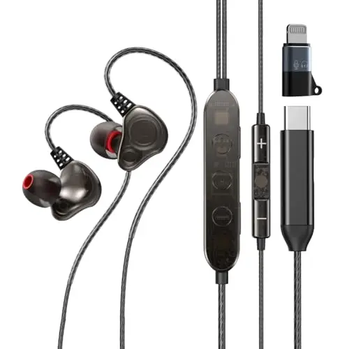 EzKOV black over-ear karaoke headset with built-in microphone