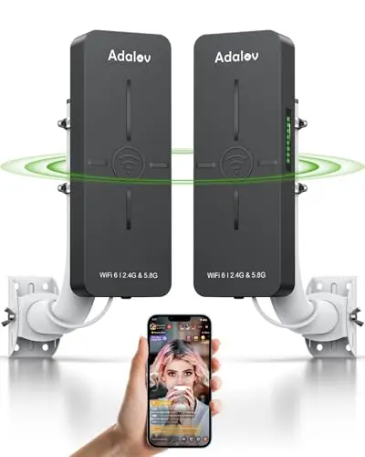 AdaLov CPE882 WiFi 6 dual-band outdoor wireless bridge