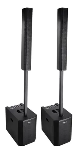 Rockville Titan MIX12C powered column PA speaker and subwoofer