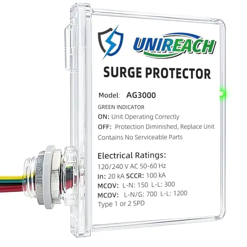 Two UNIREACH AG3000 style whole house surge protectors.