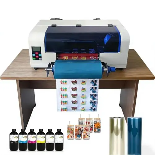 SYLCYS A3+ UV DTF label printer with touch screen interface