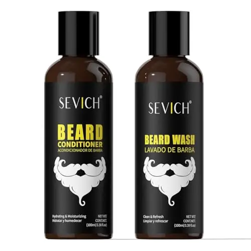 SEVICH Beard Wash and Conditioner Set for men