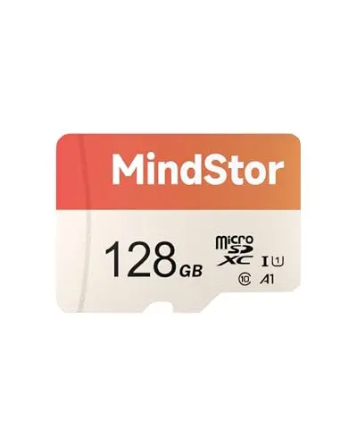 MindStor 128GB TF memory card for dash cam and security camera loop recording