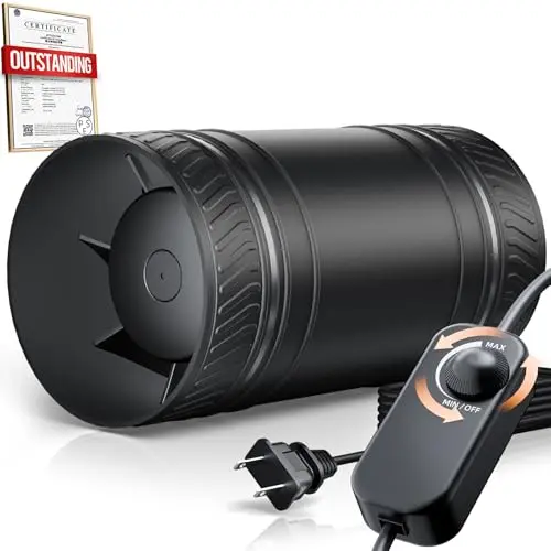 ONVEAN 4-inch inline duct fan with speed controller