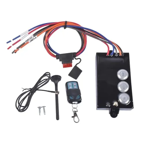 Enocos Wireless Dump Trailer Remote Control Kit with key fob and manual switches