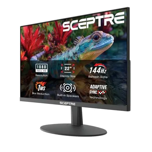 Sceptre 22-inch frameless gaming monitor with thin bezels