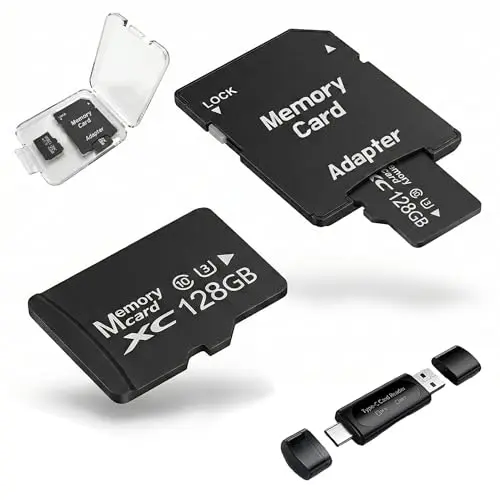 Generic 2-pack of 128GB MicroSDXC cards with reader and adapter