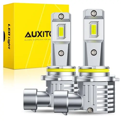 AUXITO fanless 9005 LED bulb for easy installation