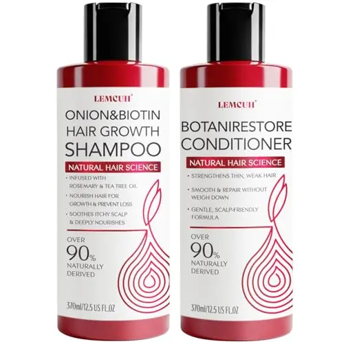 Lemcuh Gentle Shampoo and Conditioner Set for Thinning Hair