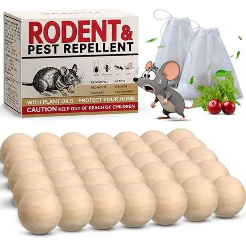 SAHETO peppermint oil rodent repellent balls in a package
