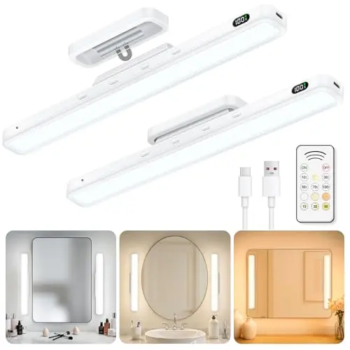 WILLED rechargeable vanity light bar with remote control