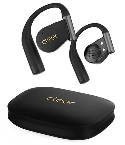 Cleer ARC 4 Plus black open-ear hook earbuds