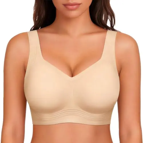2026 Wireless Seamless Jelly Plus Size Bra for older women
