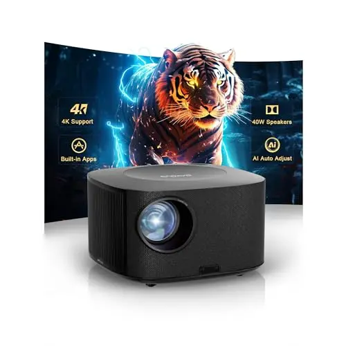 ONOAYO ONO5Pro 2.0 4K Smart Projector with WiFi and Bluetooth