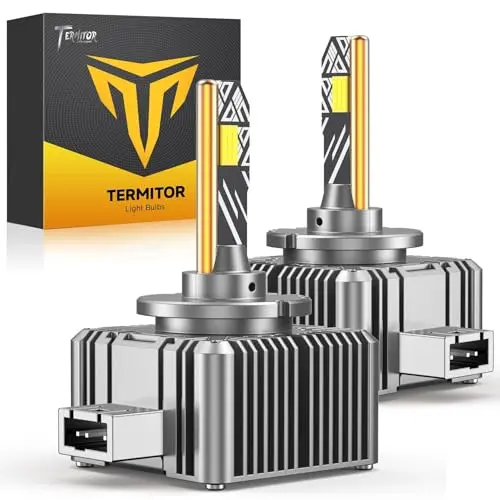 Termitor D3S HID bulb for projector headlights showing high brightness
