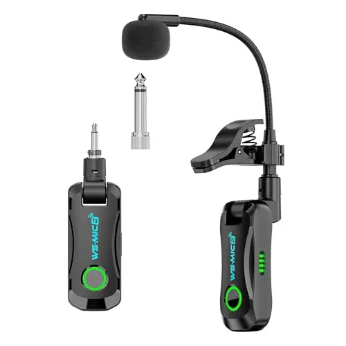Lefiko 2.4G Wireless Saxophone Microphone System