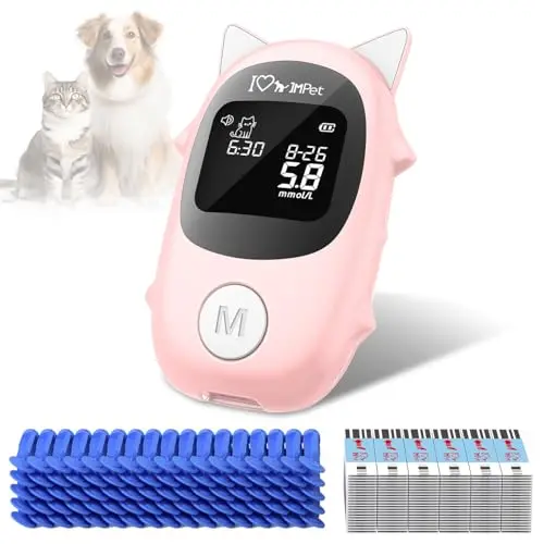 IMPet glucose monitoring kit for dogs and cats with vet-calibrated accuracy claims.
