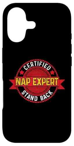 Older Adult Jokes 'Certified Nap Expert' humorous case for iPhone 17