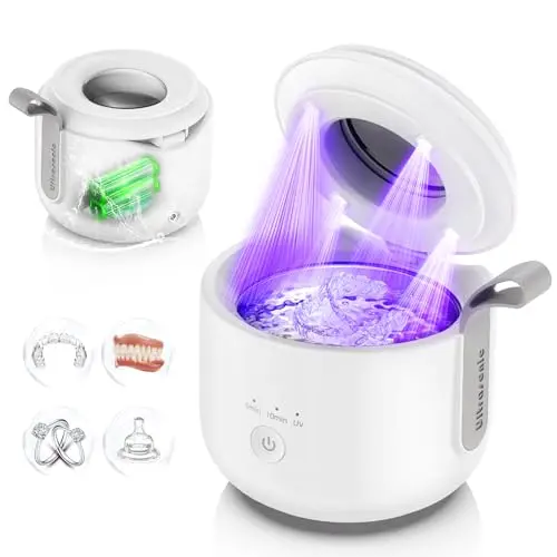 GUYYR cordless and waterproof ultrasonic jewelry and denture cleaner