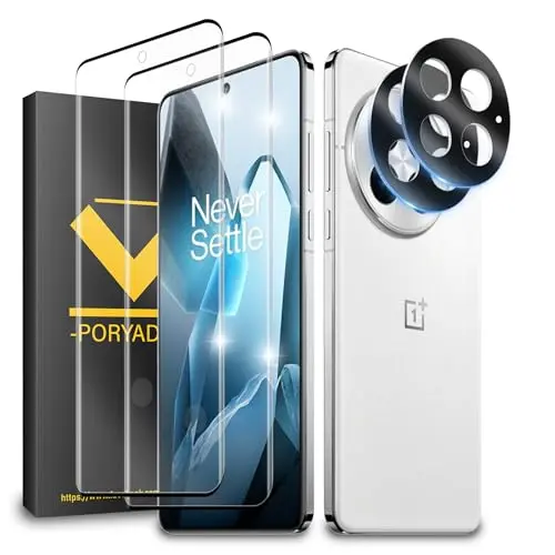 XDesign 2-pack tempered glass screen and camera lens protector for OnePlus 13