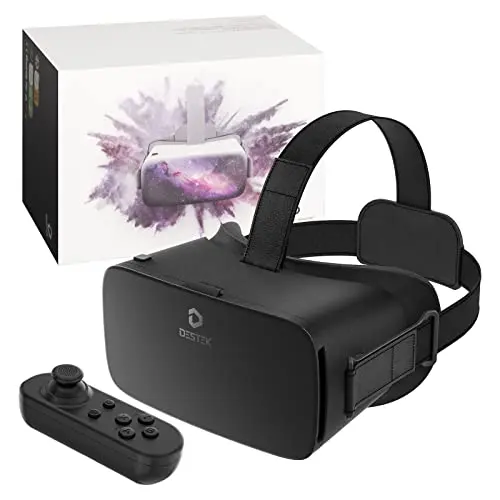 DESTEK V5 Black VR Headset with gamepad controller