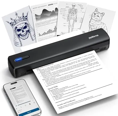 POLONO D810 portable inkless Bluetooth printer