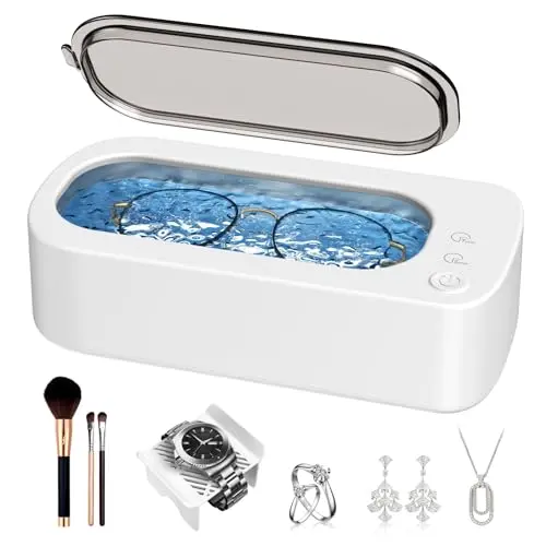OSLTWI portable ultrasonic cleaner machine with dual timer modes