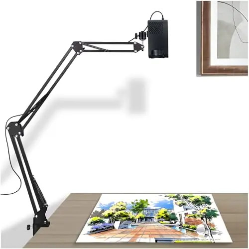GIKUCNZL portable drawing projector with stand for tracing and movies