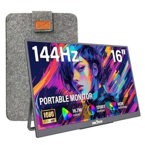 InnoView 16-inch FHD 144Hz portable monitor for laptops
