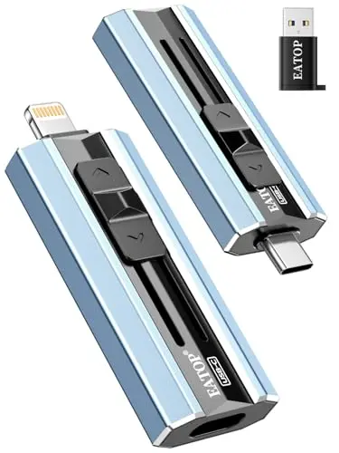EATOP 512GB mist blue dual interface flash drive for iPhone